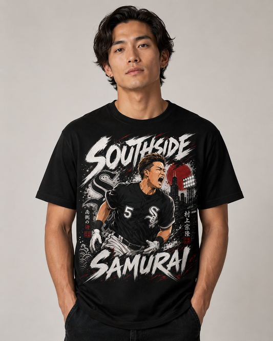 Southside Samurai Munetaka Murakami Shirt | Chicago White Sox Anime Baseball Tee | Japanese Slugger Graphic T-Shirt