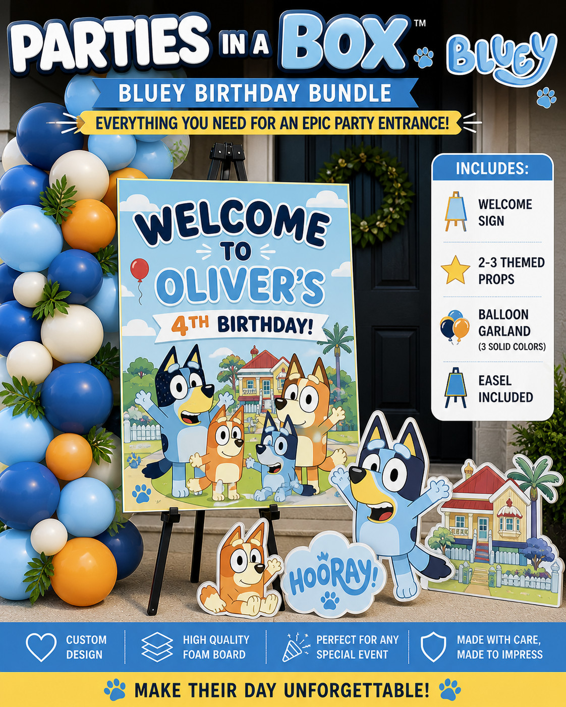 Event Enhancement Bundle - Welcome Sign | Balloons | Props | Easel