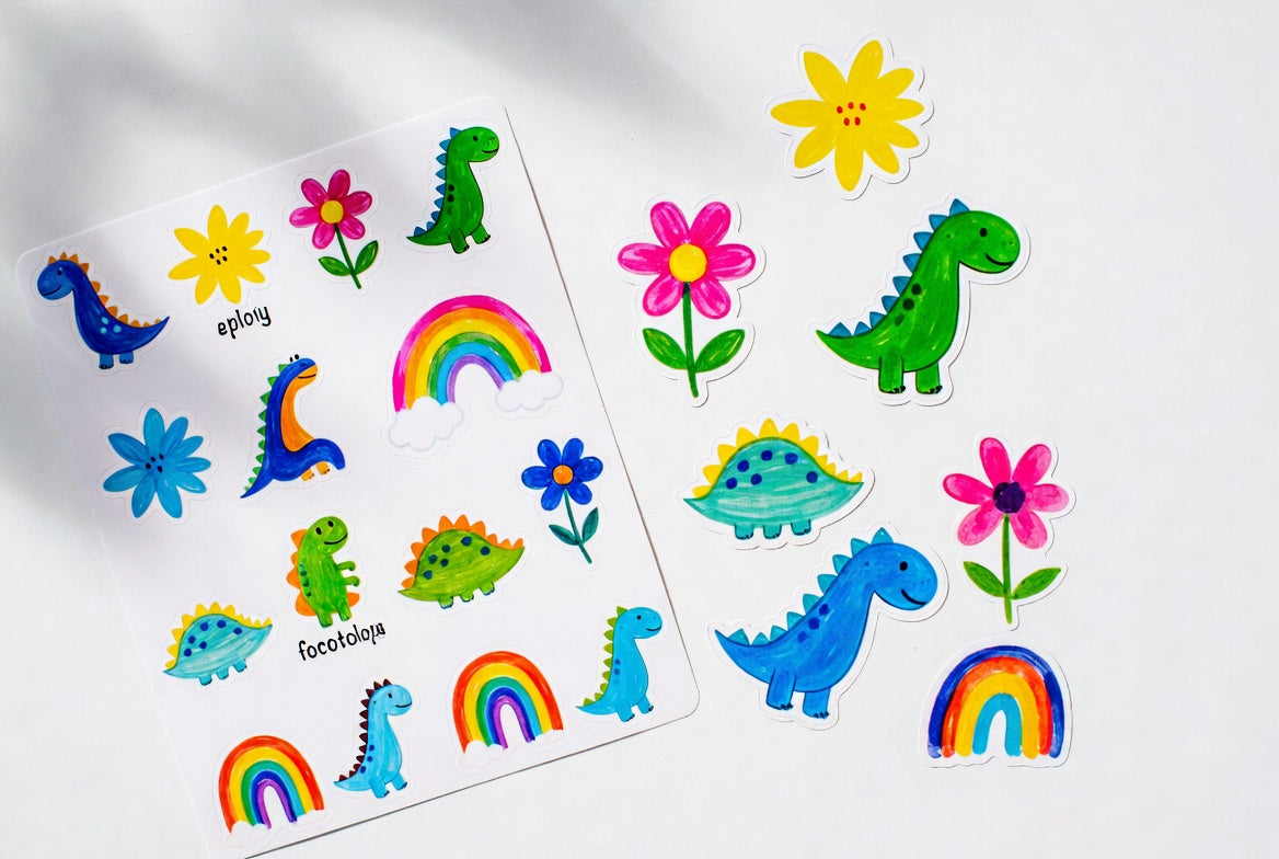Kids Drawing Into Stickers